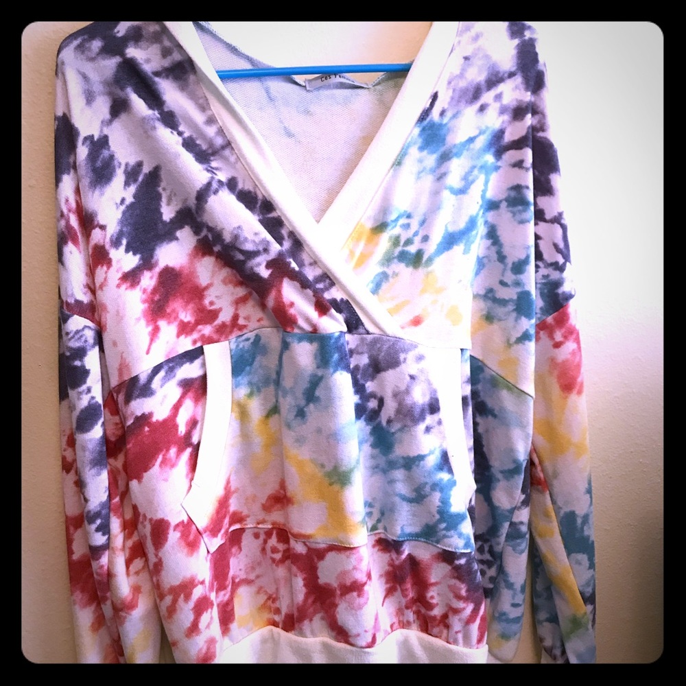 Ces femme women’s tie dye nwot lightweight hoodie